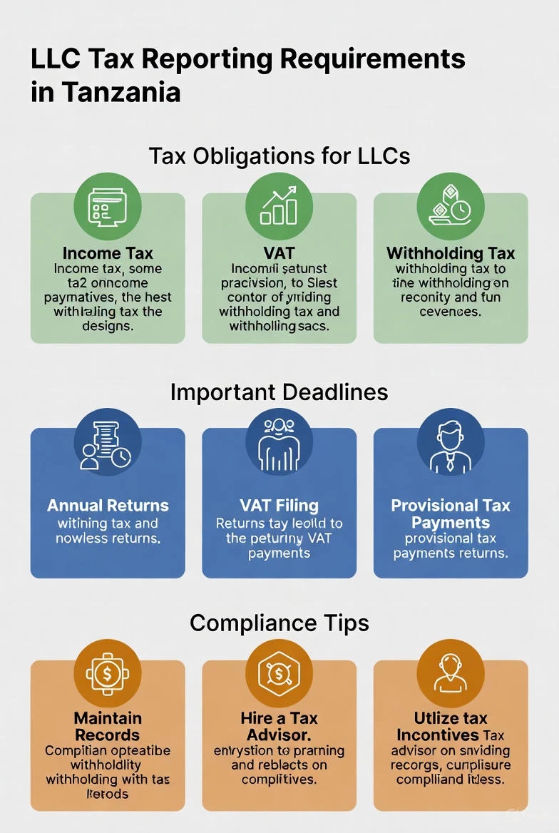 LLC tax reporting requirements in Tanzania
