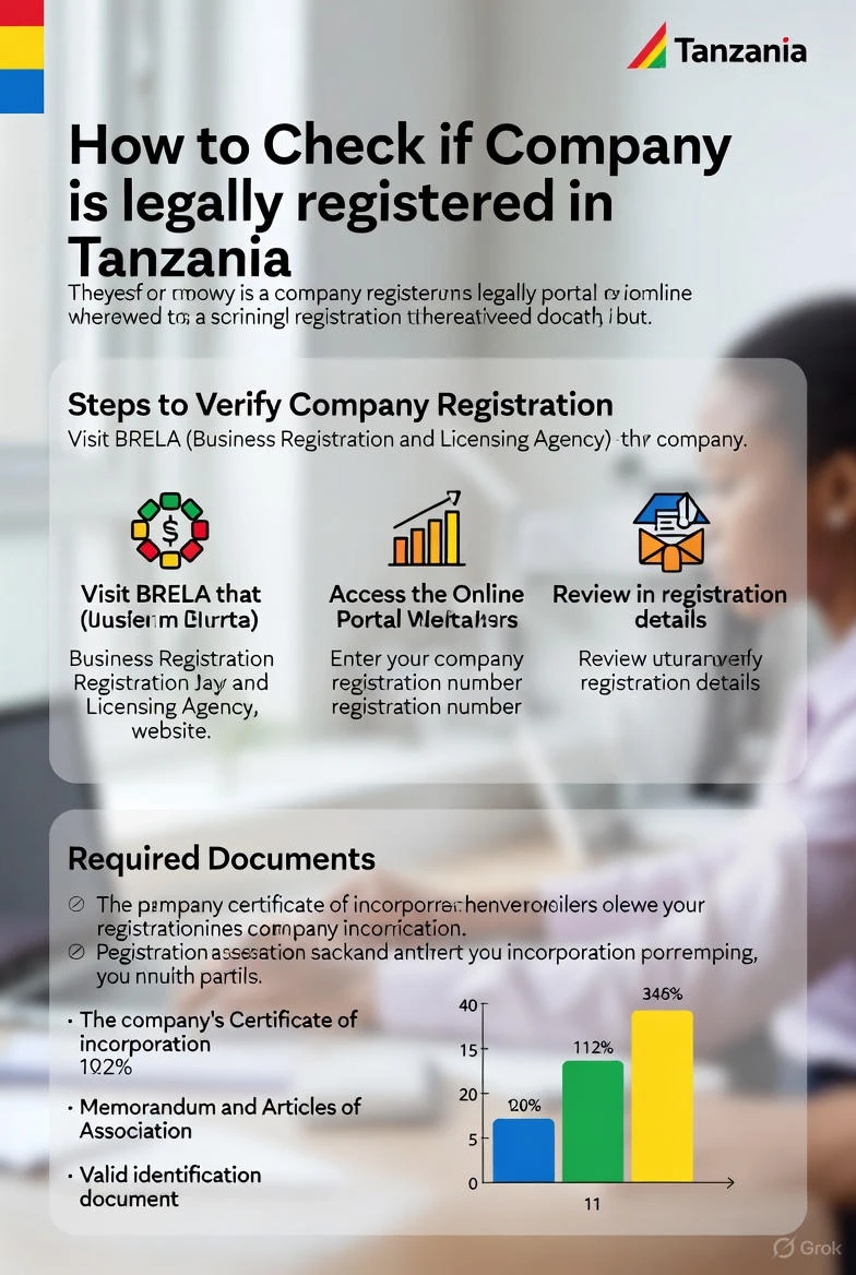 how to check if a company is legally registered in Tanzania