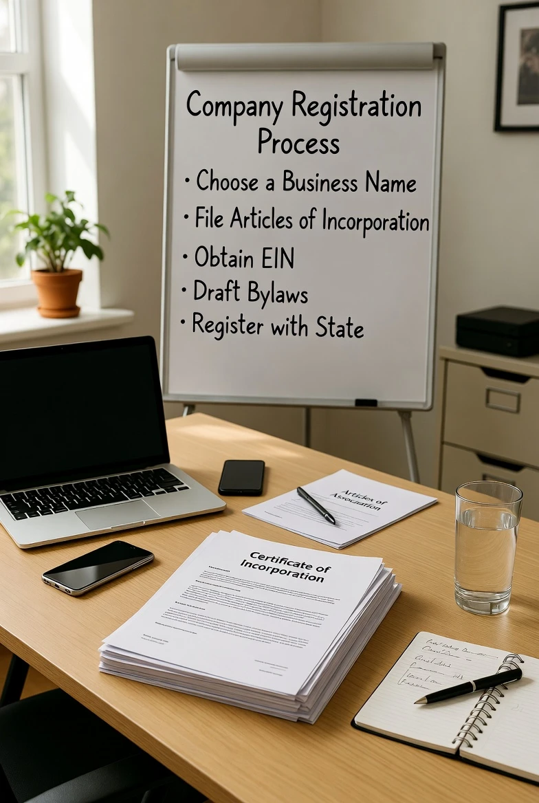 What is the procedure to create a company