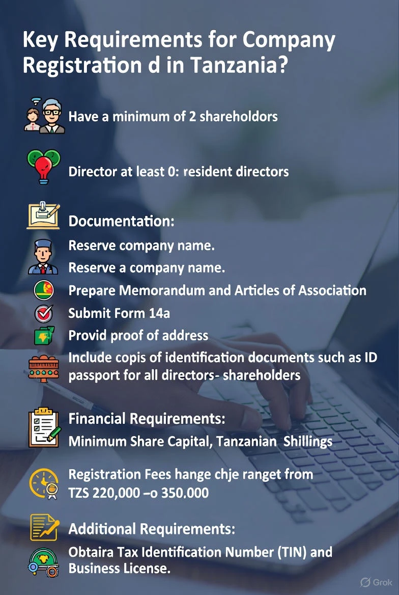requirements for company registration in Tanzania