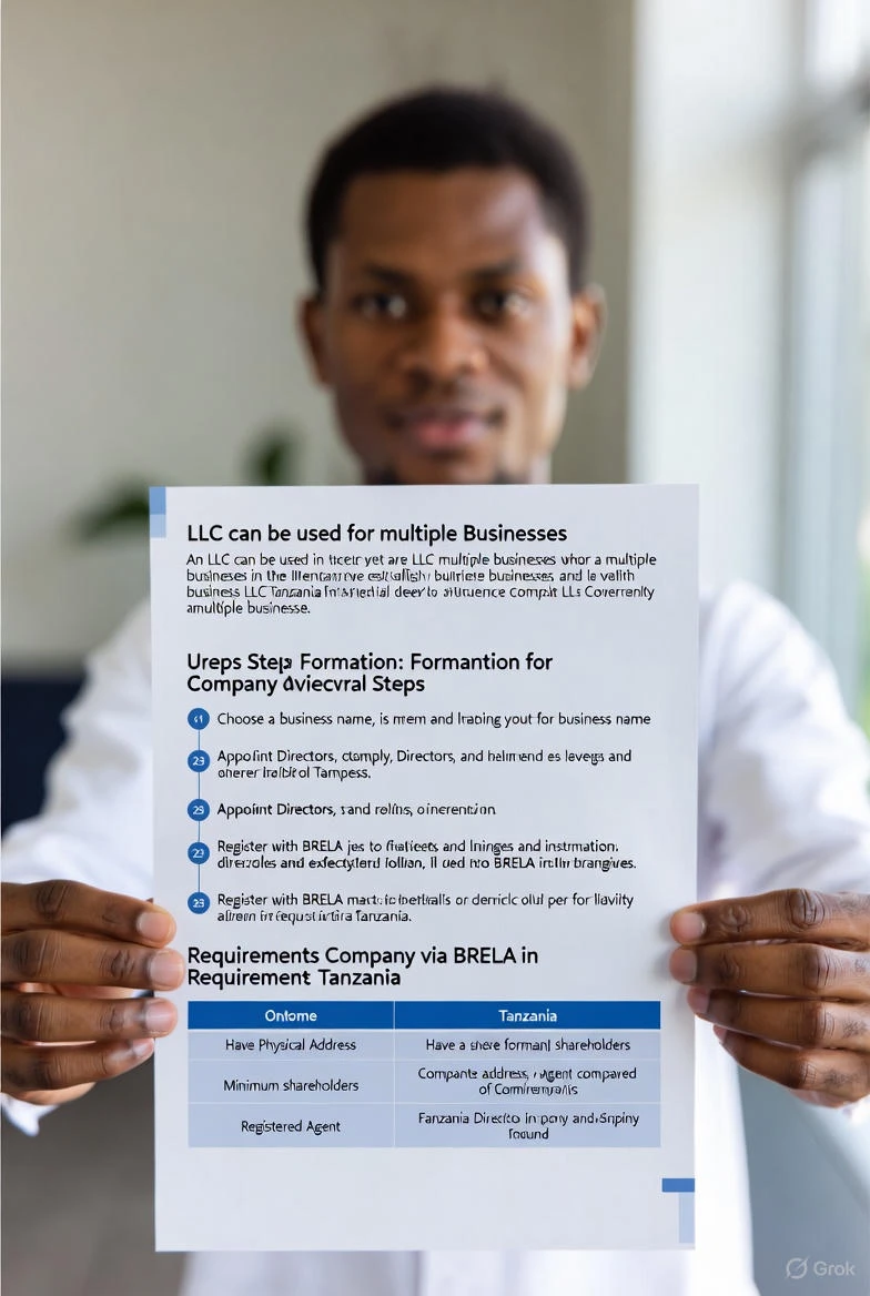 can an LLC be used for multiple businesses