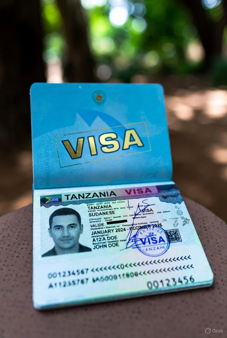 Visa ya Tanzania ya 2026 kwa Wasudani